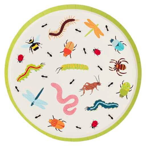 Bug Party Paper Plates - Bugging Out - Ginger Ray - Pack Of 8 - Jolie Fete UK