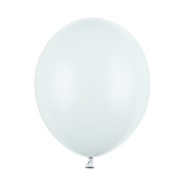 Pastel Misty Blue 12" Strong Round Latex Balloons - Ice blue Colour - Matt Finish-Birthday Party Balloons-Baby Shower Decorations-Pack Of 10 - LittleOrchardCraft