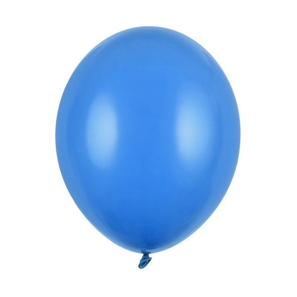 Cornflower Blue 12" Strong Round Latex Balloons - Mid Blue Colour - Matt Finish-Birthday Party Balloons-Baby Shower Decorations-Pack Of 10 - LittleOrchardCraft