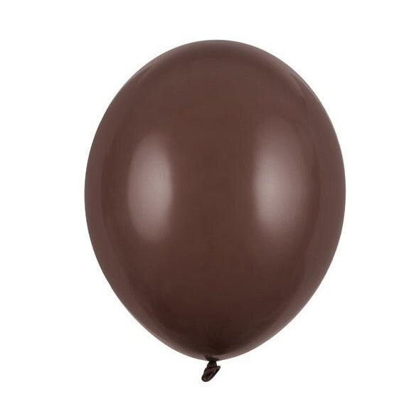 Pastel Chocolate Brown 12" Strong Round Latex Balloons - Dark Brown -Matt Finish-Birthday Party Balloons-Baby Shower Decorations -Pack Of 10 - LittleOrchardCraft