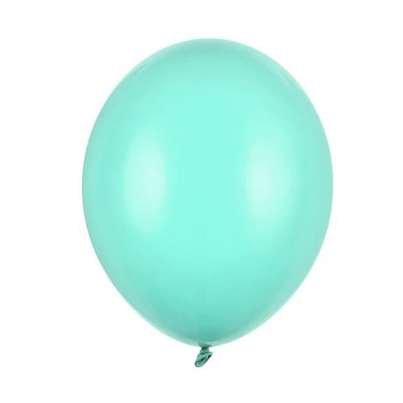 Pastel Light Mint 12" Strong Round Latex Balloons - Green Colour - Matt Finish-Birthday Party Balloons-Baby Shower Decorations -Pack Of 10 - LittleOrchardCraft
