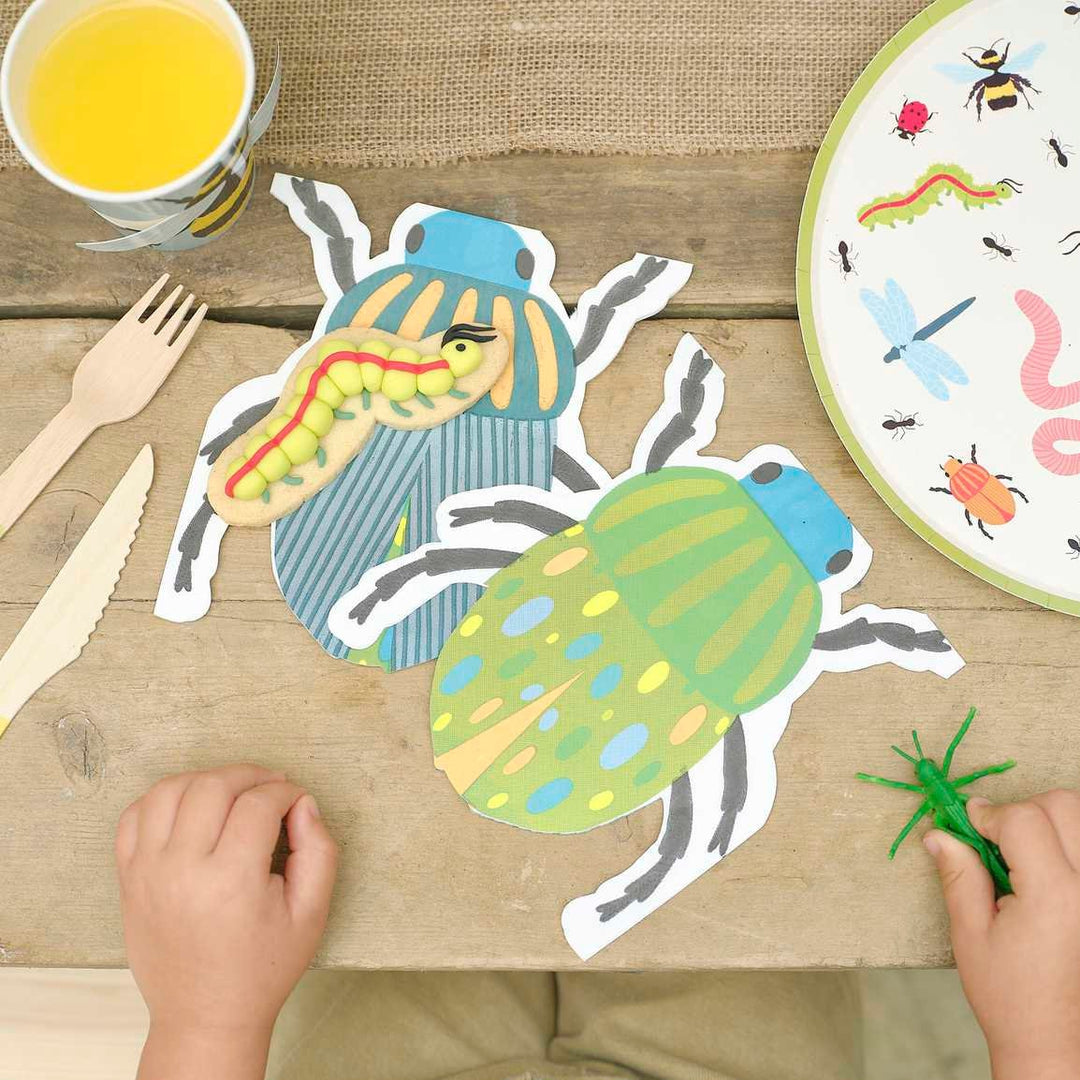 Bug Party Paper Napkins - Bugging Out - Ginger Ray - Pack Of 16 - Jolie Fete UK