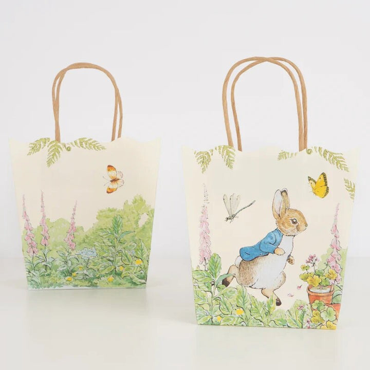 Peter Rabbit Party Bags - Beatrix Potter Peter Rabbit In The Garden - Meri Meri - Pack Of 8 - Jolie Fete