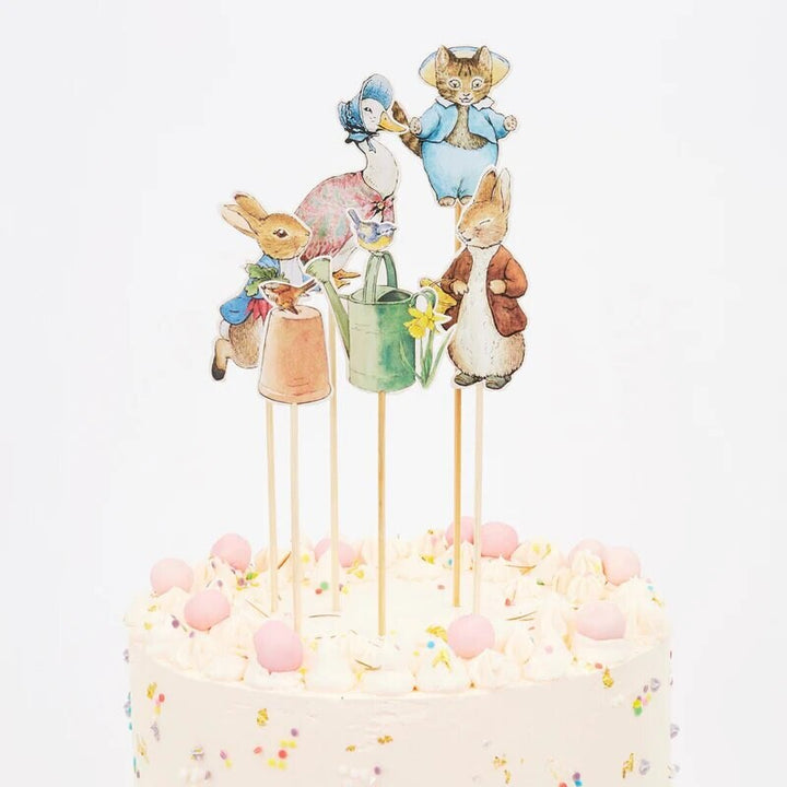 Peter Rabbit Cake Toppers - Beatrix Potter Peter Rabbit And Friends - Meri Meri - Pack Of 6 - Jolie Fete