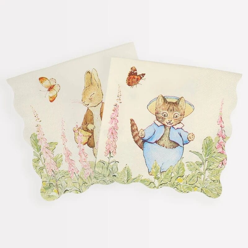 Peter Rabbit Napkins Beatrix Potter Peter Rabbit In The Garden