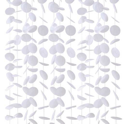 White Paper Wedding Backdrop - White Hanging Backdrop Decoration - White Wedding - Modern Luxe Wedding Supplies - White Party Decorations - Jolie Fete UK