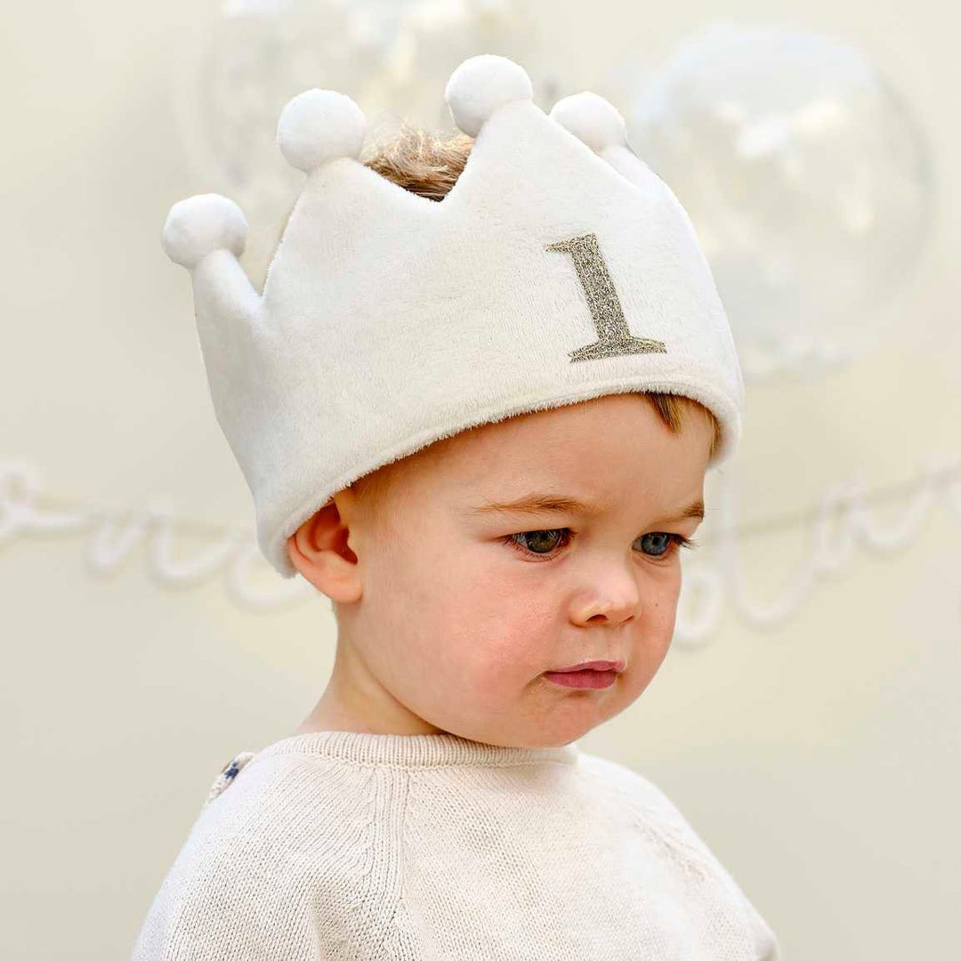 1st Birthday Crown - Fabric Crown - Birthday Hat - First Birthday Accessories - First Birthday Girl Or Boy - 1st Birthday Party - Baby Crown - Jolie Fete UK