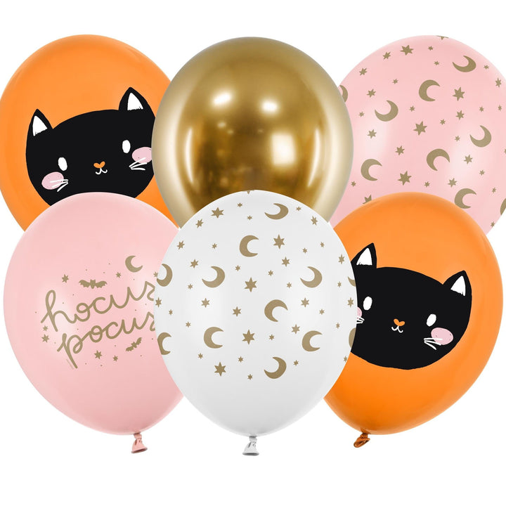 Halloween Balloon Bundle - Black Cat Balloons -Hocus Pocus-Halloween Party Balloons-Halloween Decorations-Halloween Kids Party-Pack Of 6 - Jolie Fete UK