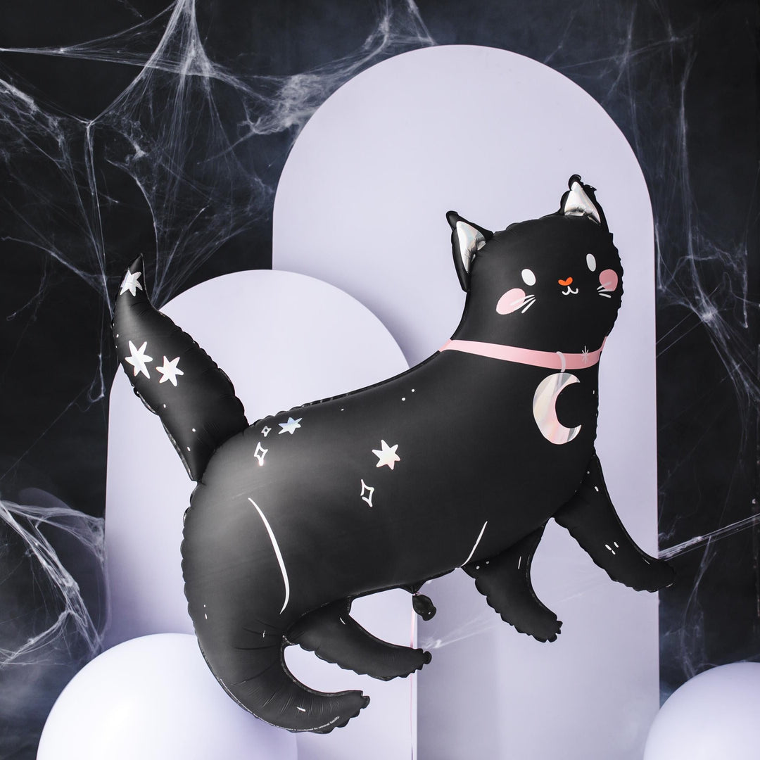 Giant Black Cat Balloon - Spooky Cat - Witch Cat - Halloween Party Decoration Cat - Halloween Party Balloon - Halloween Kids Party - Jolie Fete UK