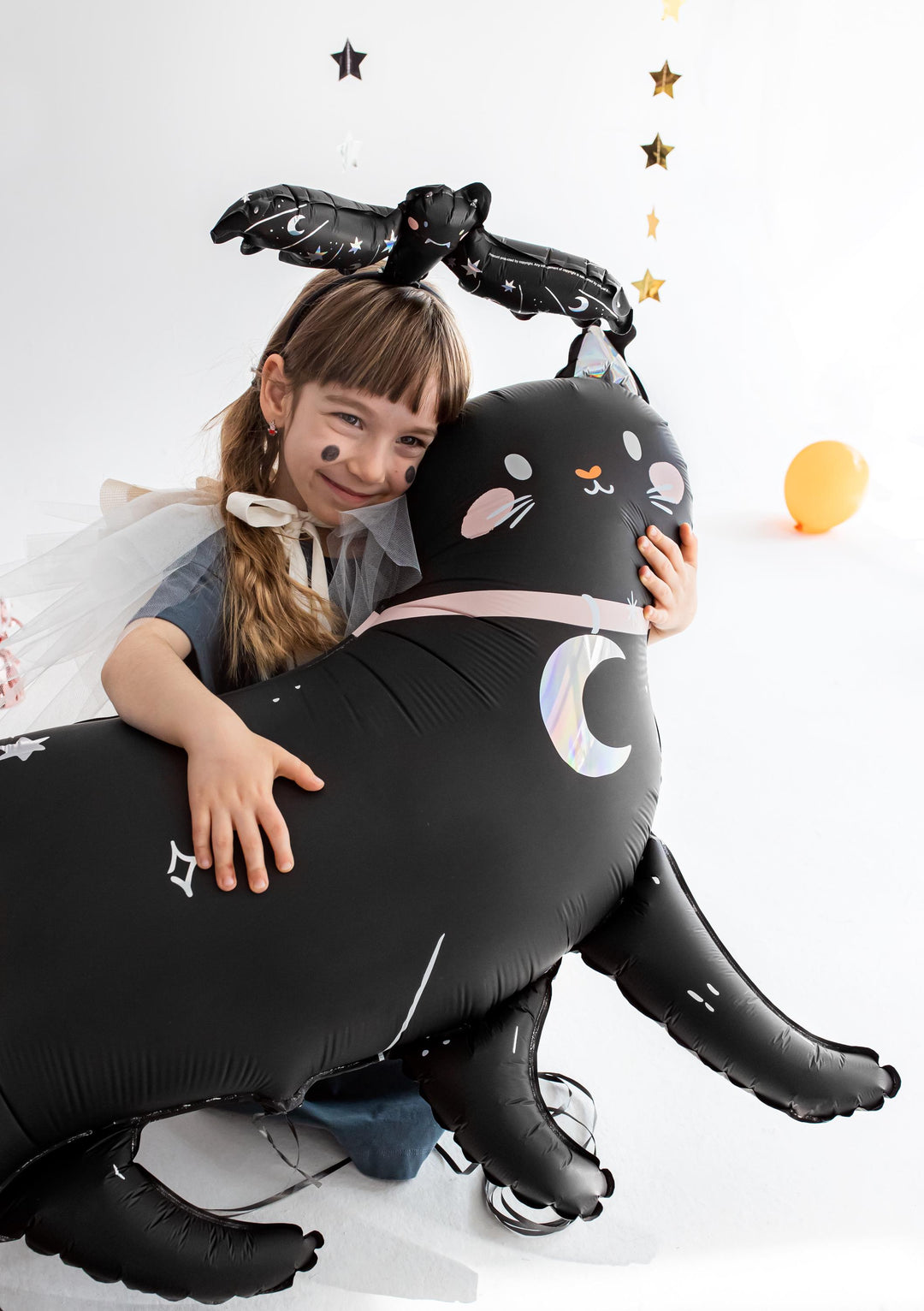 Giant Black Cat Balloon - Spooky Cat - Witch Cat - Halloween Party Decoration Cat - Halloween Party Balloon - Halloween Kids Party - Jolie Fete UK