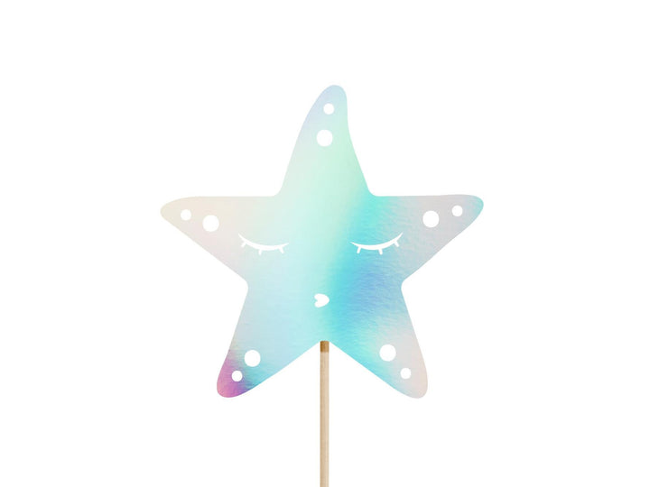 Mermaid Cake Toppers - Mermaid Theme - Under the Sea Party - Star Topper - Mermaid Tail - Seahorse - Kids Birthday Party - Pack Of 3 - Jolie Fete UK