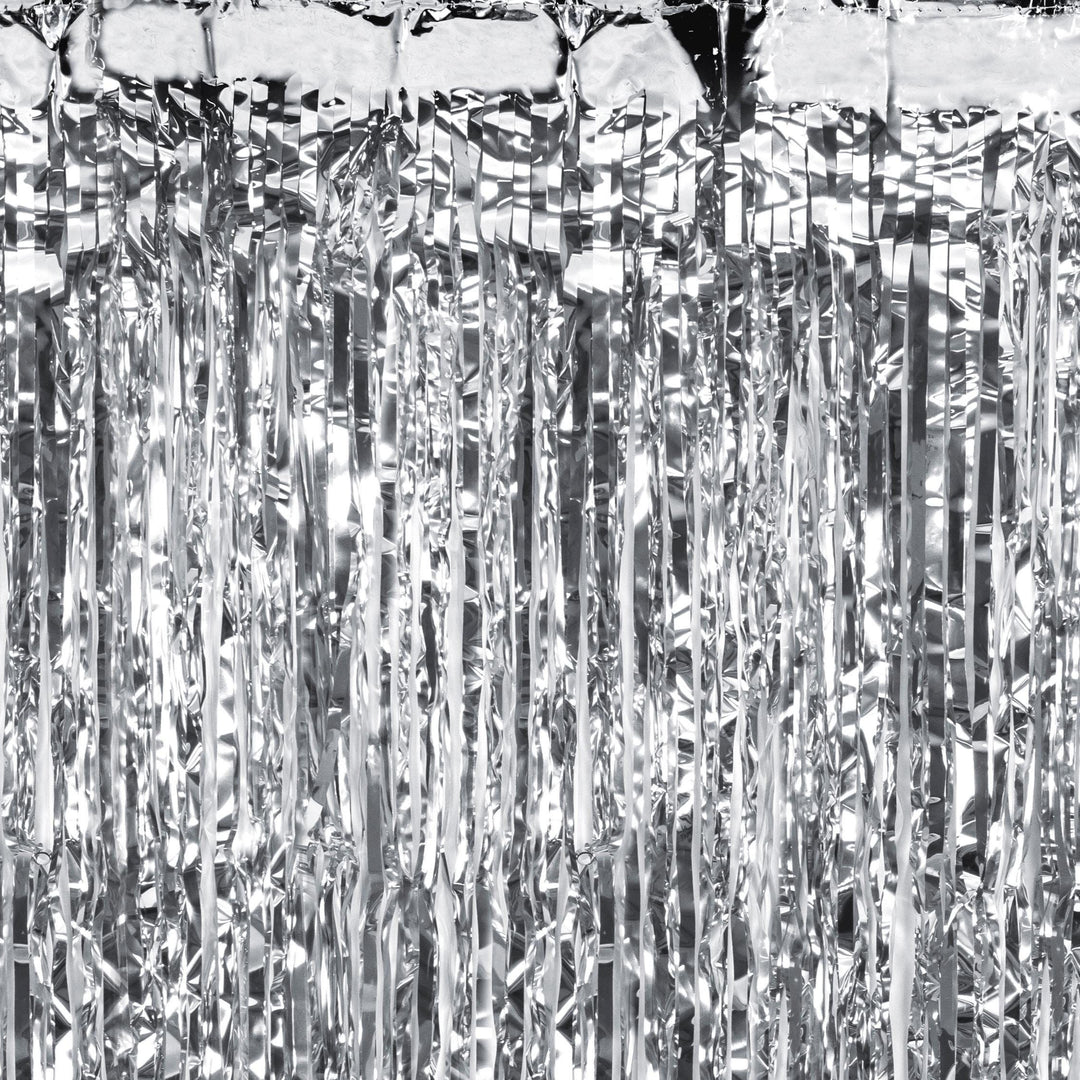 Silver Party Curtain - Silver Party Backdrop - Kids Birthday Party - Silver Party Decorations - Metallic Fringe Curtain-Photo Booth Backdrop - Jolie Fete UK