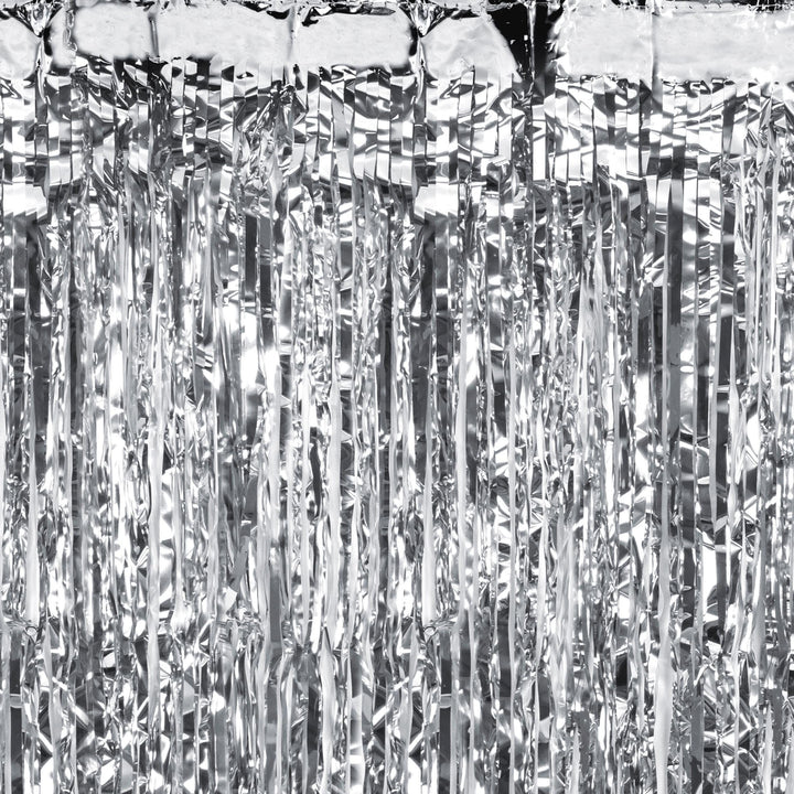 Silver Party Curtain - Silver Party Backdrop - Kids Birthday Party - Silver Party Decorations - Metallic Fringe Curtain-Photo Booth Backdrop - Jolie Fete UK