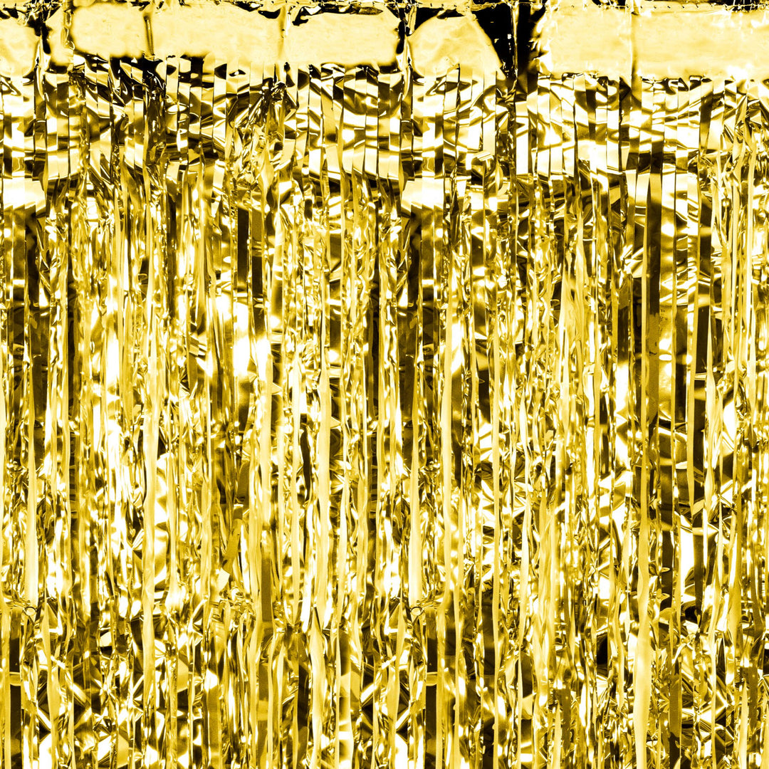 Gold Party Curtain - Gold Party Backdrop - Kids Birthday Party - Gold Party Decorations - Metallic Fringe Curtain - Photo Booth Backdrop - Jolie Fete UK