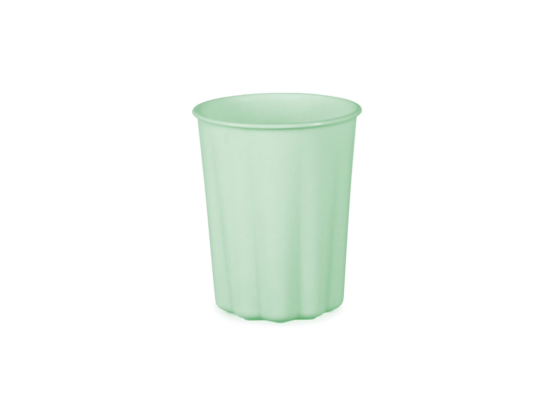 Pastel Green Reusable Cups - Mint Green Party Cups - Light Green Birthday Party Decorations - Picnic Plastic Cups - Pack Of 4 - Jolie Fete UK