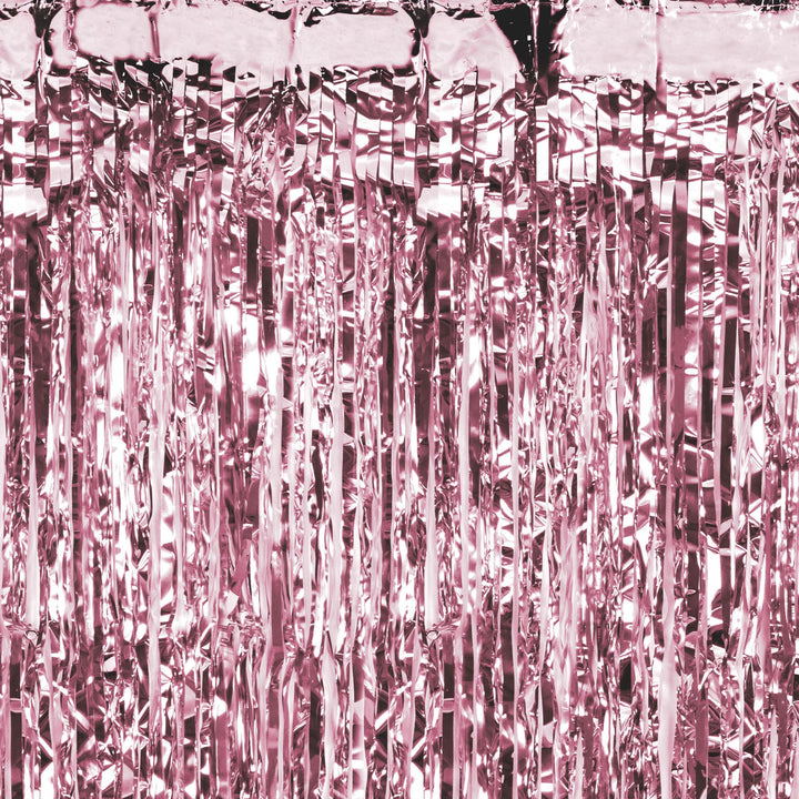 Rose Gold Party Curtain - Rose Gold Party Backdrop - Kids Birthday Party -Rose Gold Party Decor-Metallic Fringe Curtain-Photo Booth Backdrop - Jolie Fete UK