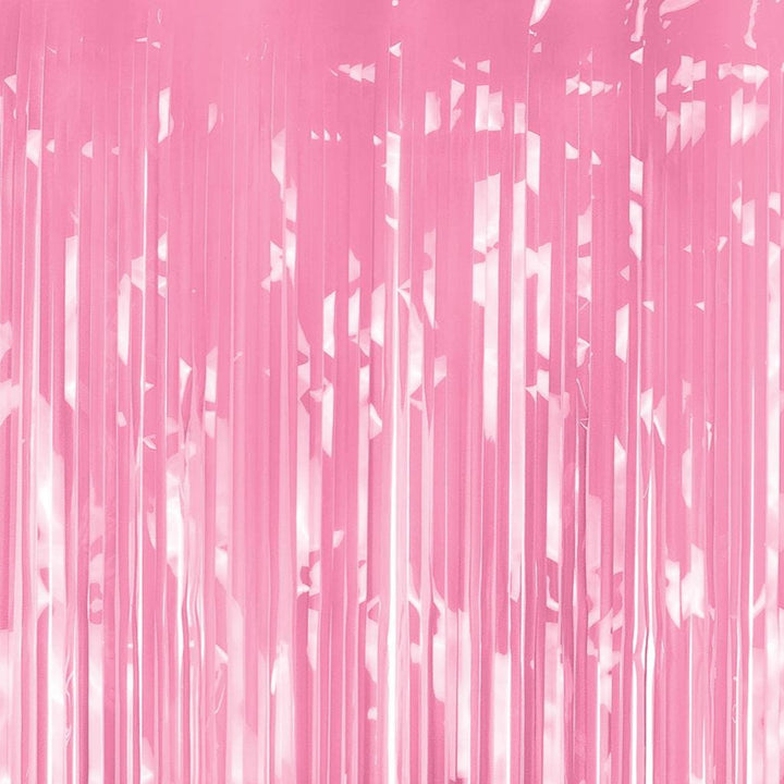 Pink Party Curtain - Light Pink Party Backdrop - Kids Party - Pastel Pink Party Decor - Princess Party Fringe Curtain - Photo Booth Backdrop - Jolie Fete UK