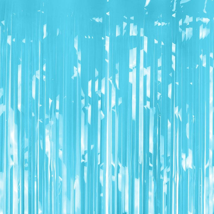 Blue Party Curtain - Sky Blue Party Backdrop - Kids Party - Light Blue Party Decor - Pastel Party Fringe Curtain - Photo Booth Backdrop - Jolie Fete UK