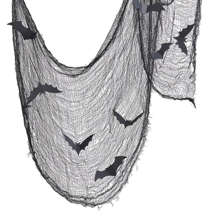Halloween Black Net Decoration - Black Bats Halloween Decor - Halloween Party Decorations - Creepy Chic Halloween - Jolie Fete UK