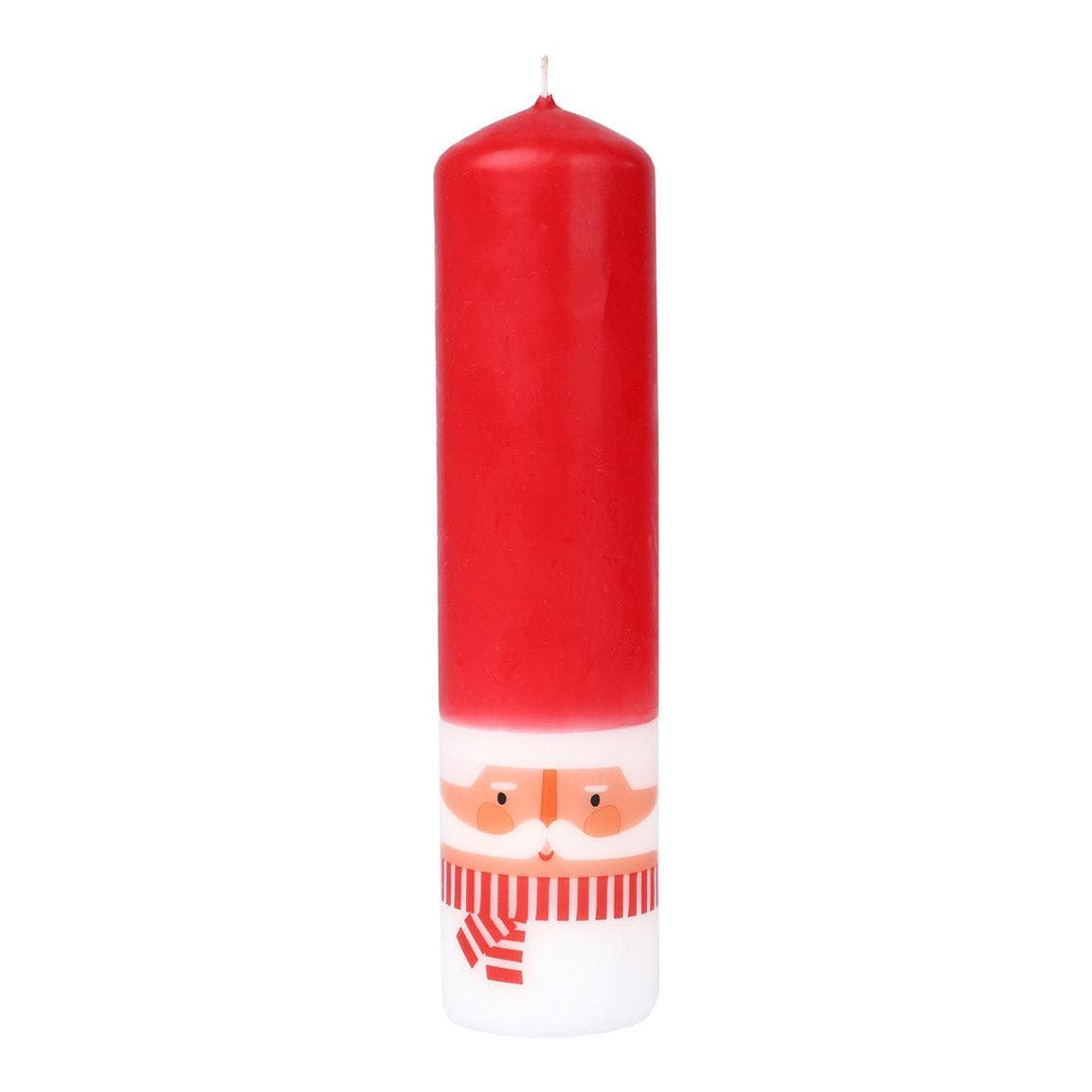 Christmas Advent Candle - Alternative Advent Calendar - Santa Pillar Candle - Christmas Decorations - Christmas Gift - Jolie Fete UK