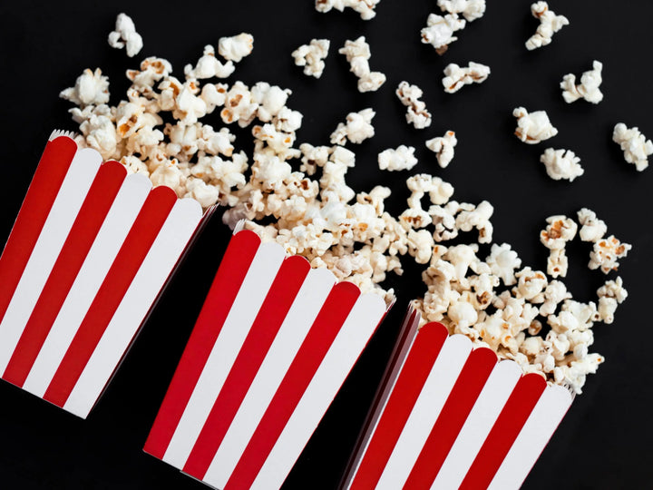 Red & White Striped Popcorn Boxes - Classic Carnival Style Party Favour Boxes - 6 Pack - Fairground Favours - Sweet boxes - Pirates Party - Jolie Fete UK