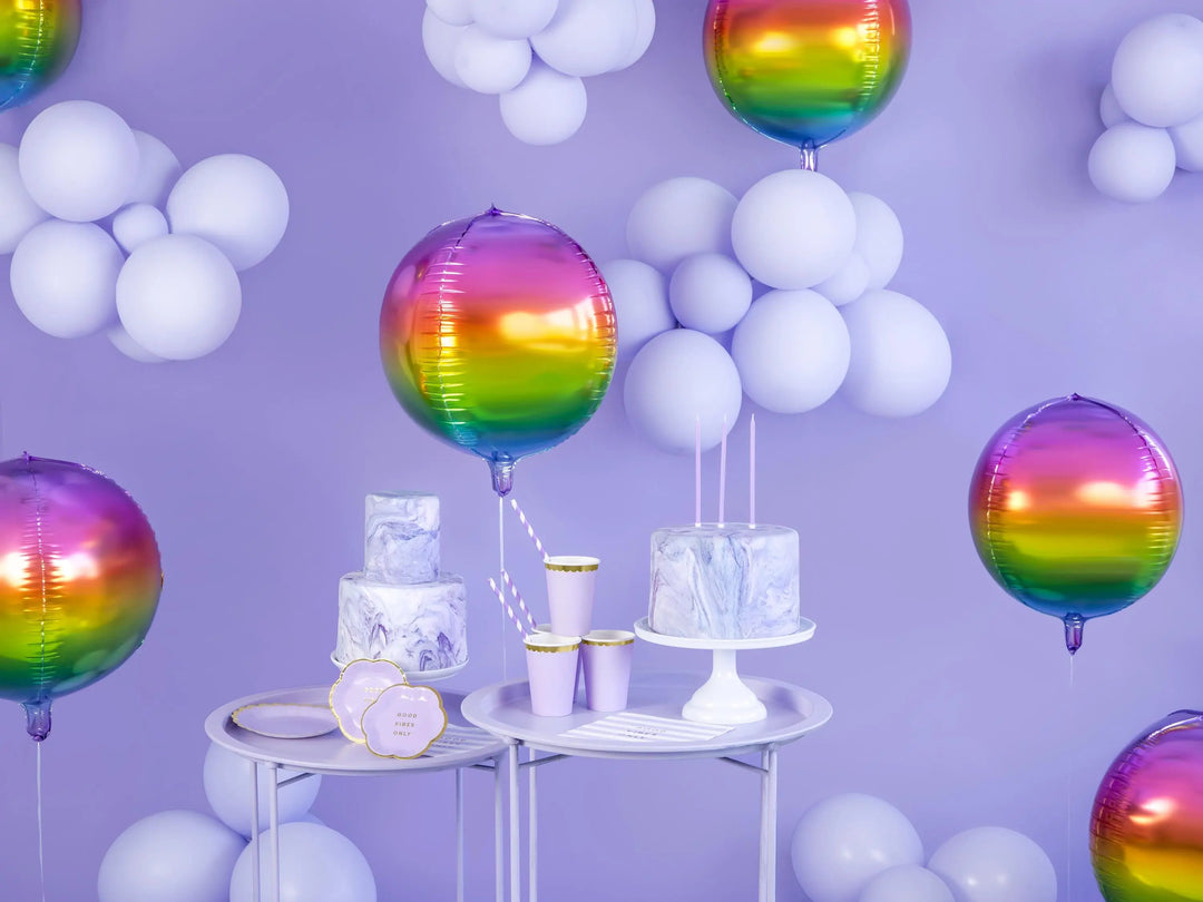Lilac Paper Straws with White Diagonal Stripes - Pack of 10 - Birthday Party Tableware - Mermaid Party Straws - Under The Sea Theme - Jolie Fete UK