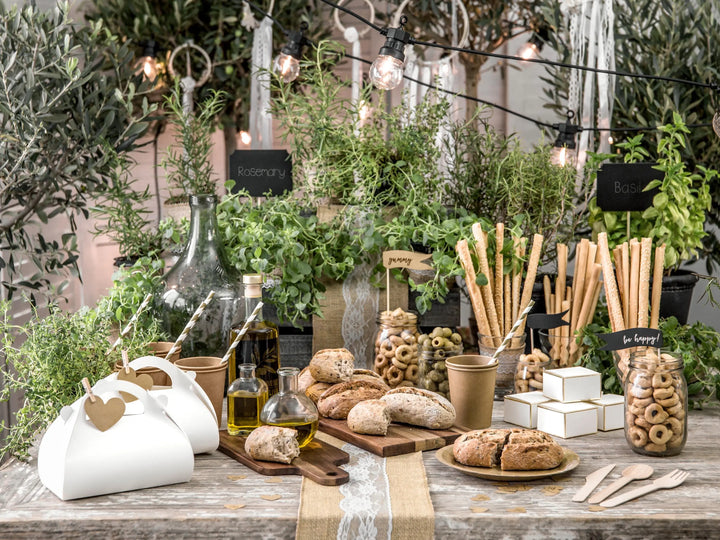 Wooden Cutlery Set - Woodland Theme - 18pc Knife Fork Spoon - Eco Friendly Party Tableware - Rustic Nature Birthday - Disposable Cutlery - Jolie Fete UK