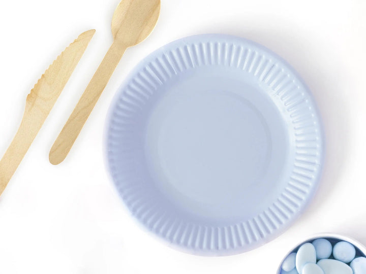 Wooden Cutlery Set - Woodland Theme - 18pc Knife Fork Spoon - Eco Friendly Party Tableware - Rustic Nature Birthday - Disposable Cutlery - Jolie Fete UK