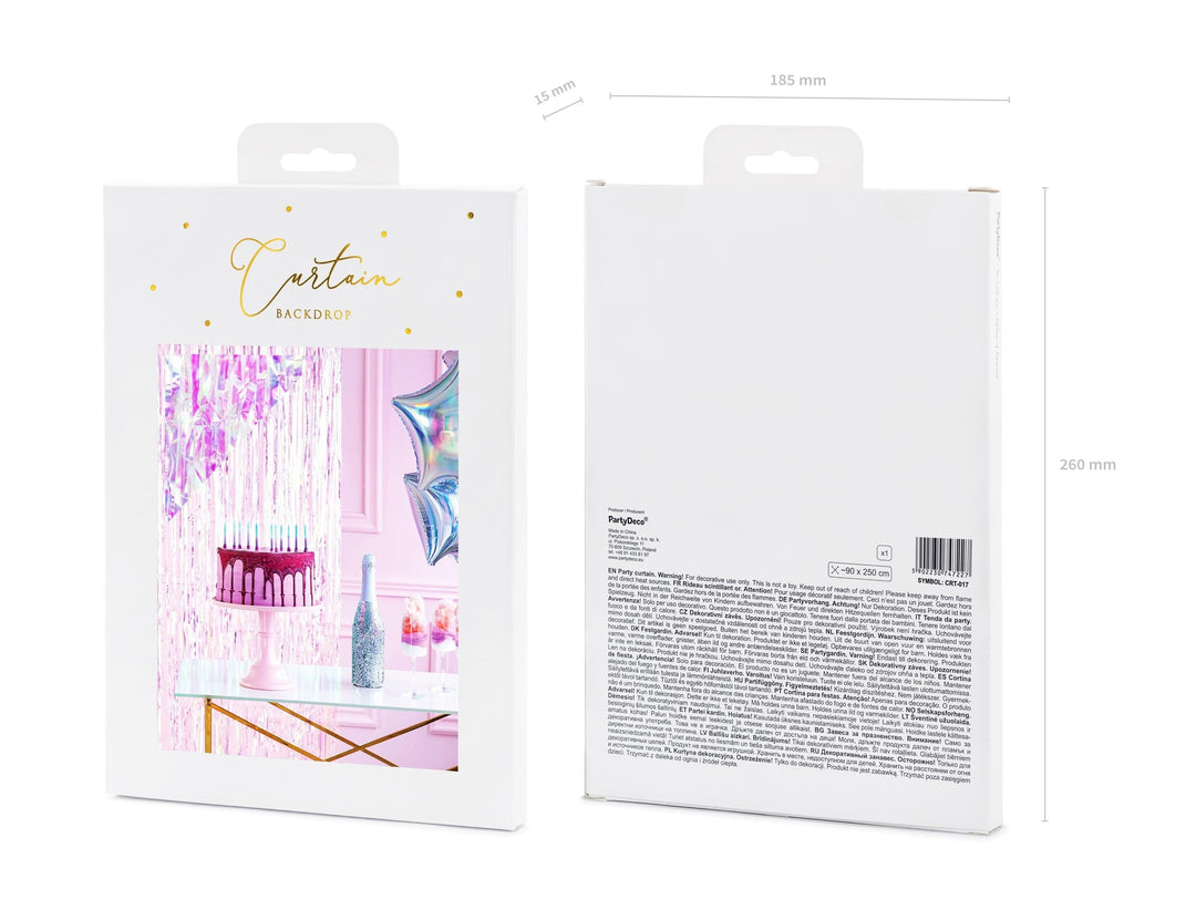 Iridescent Party Curtain - Mermaid Theme - Under the Sea Party - Kids Birthday Party - Party Decorations - Dive Into 5 - Ocean Theme Party - Jolie Fete UK