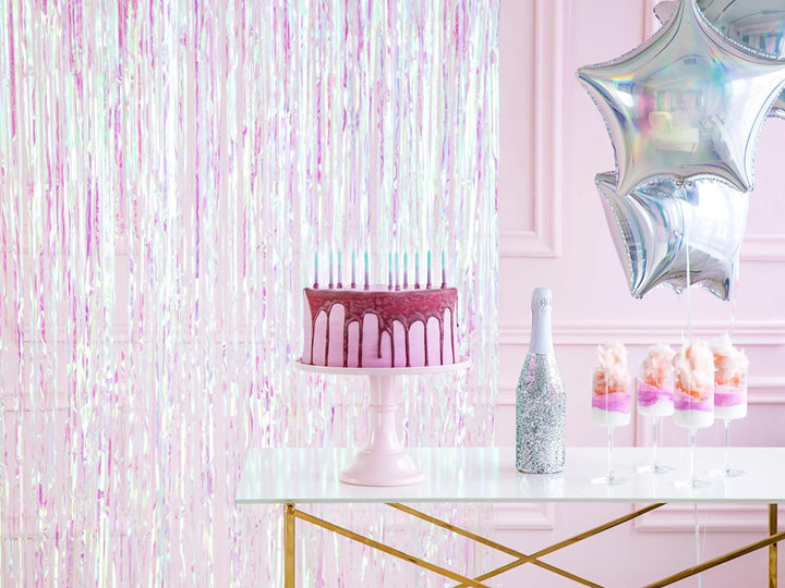 Iridescent Party Curtain - Mermaid Theme - Under the Sea Party - Kids Birthday Party - Party Decorations - Dive Into 5 - Ocean Theme Party - Jolie Fete UK