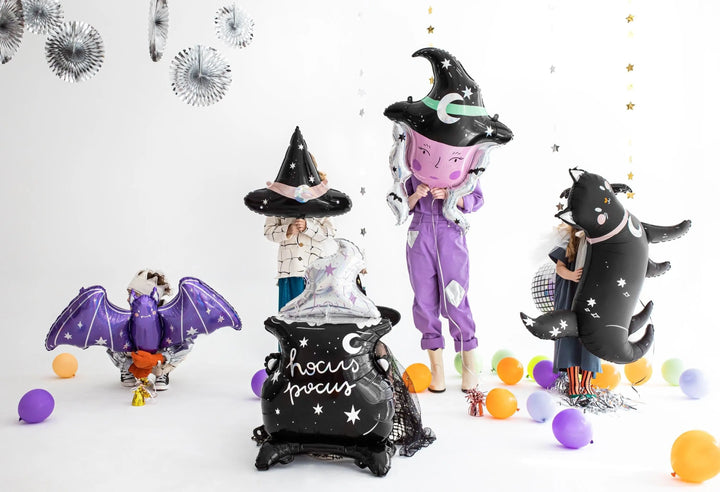 Large Witch Head Halloween Balloon - Witchcraft - Witch Balloon - Witches-Halloween Party Balloon-Halloween Decorations-Halloween Kids Party - Jolie Fete UK