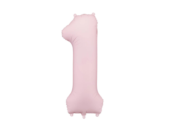 Light Pink Number 0 Balloon 86cm / 34" - Large Pastel Pink Foil Mylar Digit - 10th Birthday Decor - 100th - Anniversary Party Supplies - Jolie Fete UK