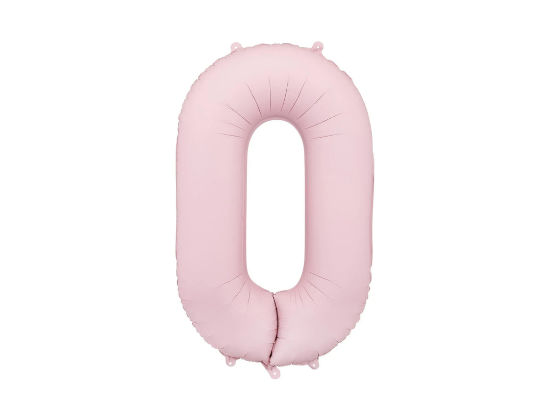 Light Pink Number 3 Balloon 86cm / 34" - Large Pastel Pink Foil Mylar Digit - 3rd Birthday Decor - 30th - Anniversary Party Supplies - Jolie Fete UK