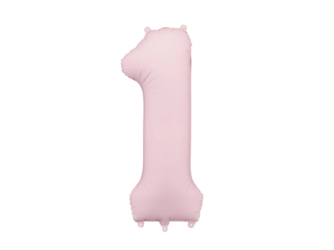 Light Pink Number 8 Balloon 86cm / 34" - Large Pastel Pink Foil Mylar Digit - 18th Birthday Decor - 80th - Anniversary Party Supplies - Jolie Fete UK
