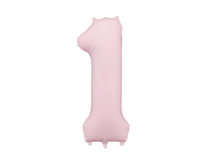 Light Pink Number 8 Balloon 86cm / 34" - Large Pastel Pink Foil Mylar Digit - 18th Birthday Decor - 80th - Anniversary Party Supplies - Jolie Fete UK