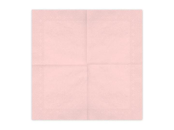 Pink Paper Napkins - Light Pastel Pink Dinner Napkins - Kids Birthday - Princess Party - Baby Shower - Pack of 20 - Jolie Fete UK