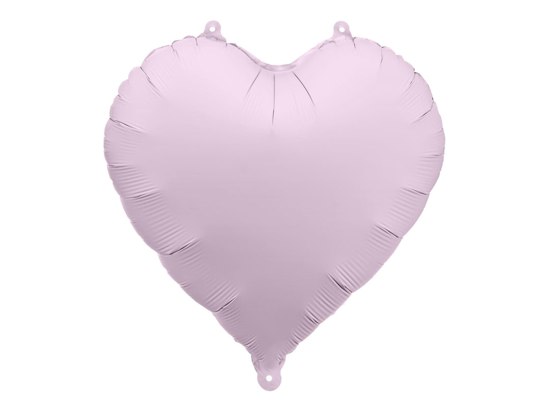 Lilac Heart Foil Balloon 45cm - Pastel Violet Mylar Heart Balloon - Romantic Birthday Decor - Anniversary Party Supplies - Jolie Fete UK