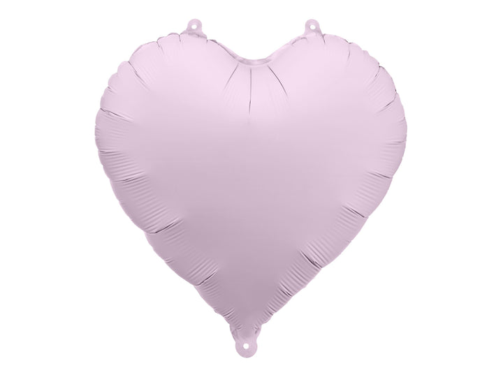 Lilac Heart Foil Balloon 45cm - Pastel Violet Mylar Heart Balloon - Romantic Birthday Decor - Anniversary Party Supplies - Jolie Fete UK