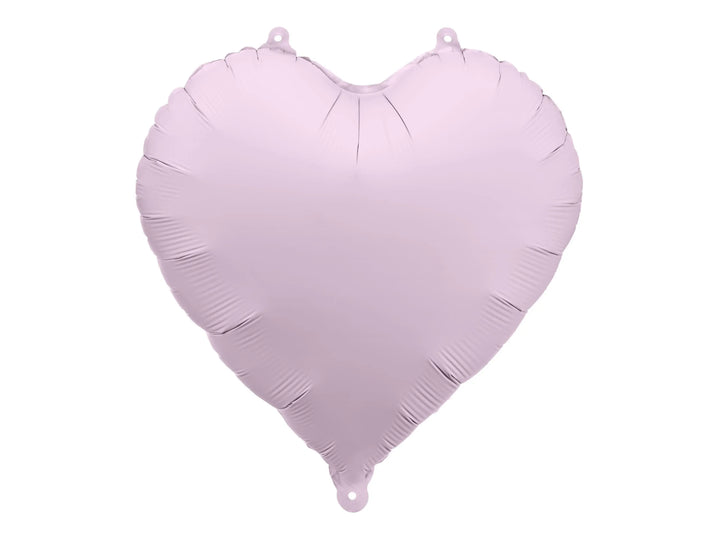 Lilac Heart Foil Balloon 45cm - Pastel Violet Mylar Heart Balloon - Romantic Birthday Decor - Anniversary Party Supplies - Jolie Fete UK