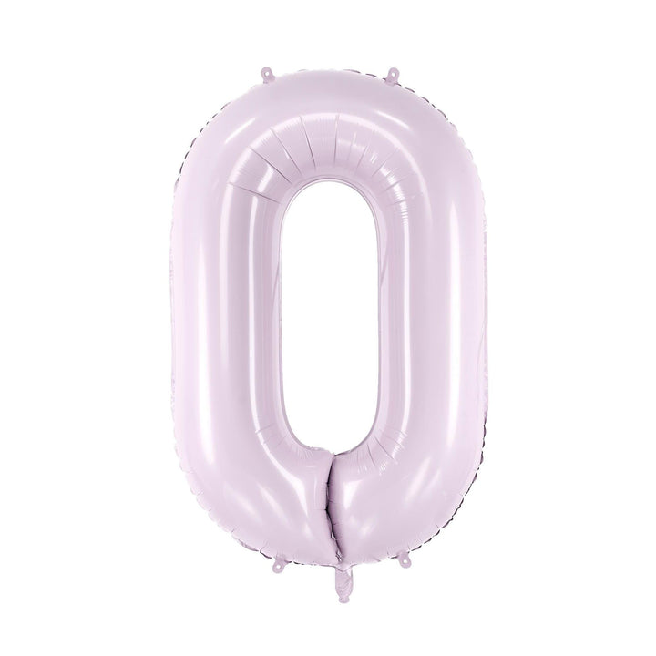 Lilac Number 0 Balloon 72cm / 30" - Large Pastel Purple Foil Mylar Digit - 10th Birthday Decor - 30th - Anniversary Party Supplies - Mermaid - Jolie Fete UK