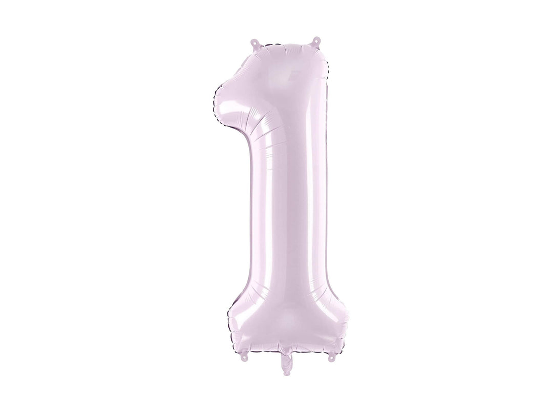 Lilac Number 1 Balloon 72cm / 30" - Large Pastel Purple Foil Mylar Digit - 1st Birthday Decor - 18th - Anniversary Party Supplies - Mermaid - Jolie Fete UK