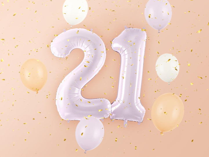 Lilac Number 2 Balloon 72cm / 30" - Large Pastel Purple Foil Mylar Digit - 2nd Birthday Decor - 21st - Anniversary Party Supplies - Mermaid - Jolie Fete UK