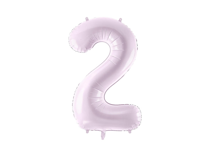 Lilac Number 2 Balloon 72cm / 30" - Large Pastel Purple Foil Mylar Digit - 2nd Birthday Decor - 21st - Anniversary Party Supplies - Mermaid - Jolie Fete UK
