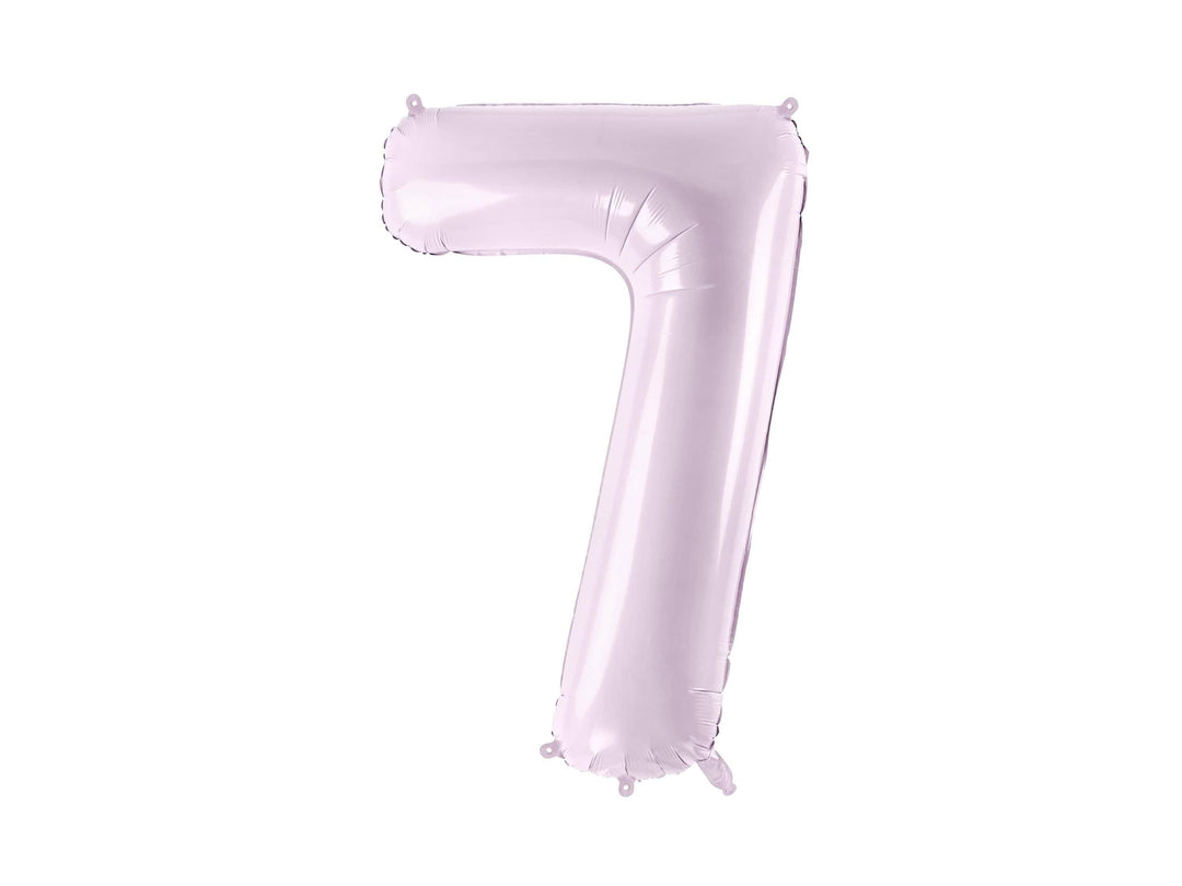 Lilac Number 7 Balloon 72cm / 30" - Large Pastel Purple Foil Mylar Digit - 17th Birthday Decor - 70th - Anniversary Party Supplies - Mermaid - Jolie Fete UK