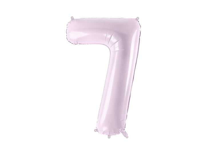 Lilac Number 7 Balloon 72cm / 30" - Large Pastel Purple Foil Mylar Digit - 17th Birthday Decor - 70th - Anniversary Party Supplies - Mermaid - Jolie Fete UK