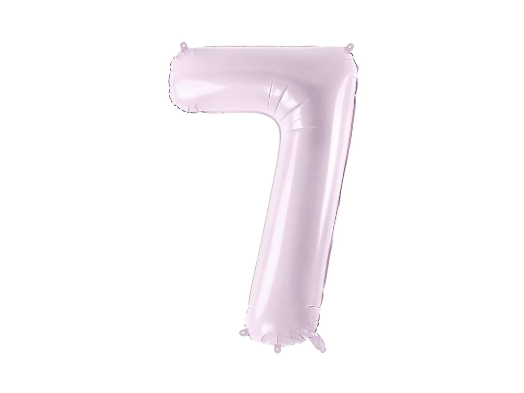 Lilac Number 7 Balloon 72cm / 30" - Large Pastel Purple Foil Mylar Digit - 17th Birthday Decor - 70th - Anniversary Party Supplies - Mermaid - Jolie Fete UK
