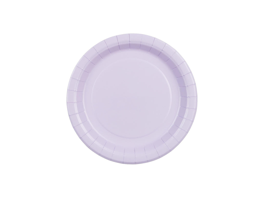 Lilac Paper Plates 18cm - Light Pastel Violet Small Party Plates - Dessert Plates - Kids Birthday - Mermaid Party - Pack of 6 - Jolie Fete UK