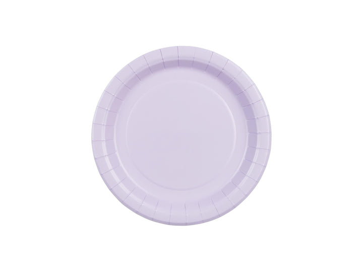 Lilac Paper Plates 18cm - Light Pastel Violet Small Party Plates - Dessert Plates - Kids Birthday - Mermaid Party - Pack of 6 - Jolie Fete UK