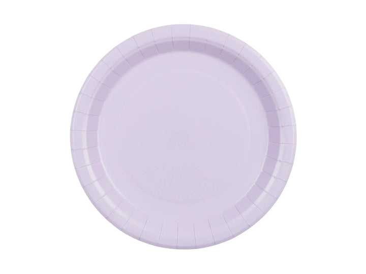 Lilac Paper Plates 23cm - Pastel Violet Party Plates - Kids Birthday - Mermaid Party - Underwater Theme - Pack of 6 - Jolie Fete UK