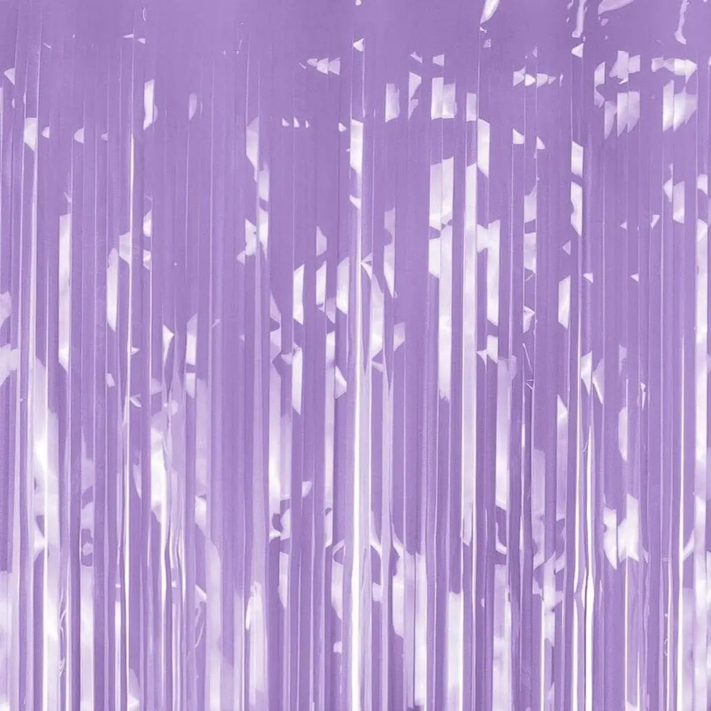 Lilac Party Curtain - Light Violet Party Backdrop - Kids Party - Lilac Party Decor - Pastel Party Fringe Curtain - Photo Booth Backdrop - Jolie Fete UK